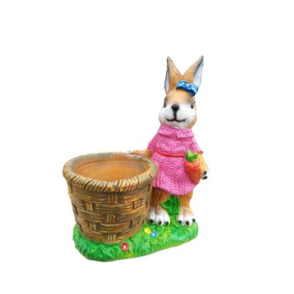Hase figur Ostern Comic moderne figuren statuen statue bunt bemalt neu