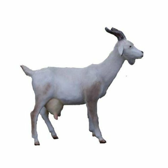 ziege Dekorative Statue Garten Figuren Statuen 120 cm Lebensgroß Figur