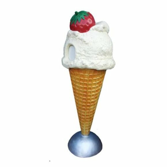 Ice Cream Figur Statue Aufsteller Eisdiele Hase Gastronomie Deko Statuen