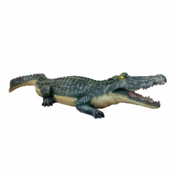 Dekorative Statue Garten Figuren Statuen 50cm Krikodil Figur Plastik Neu