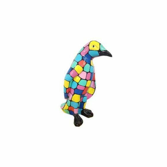 pinguin figur abstrakte figuren statuen moderne statue bunt bemalt neu