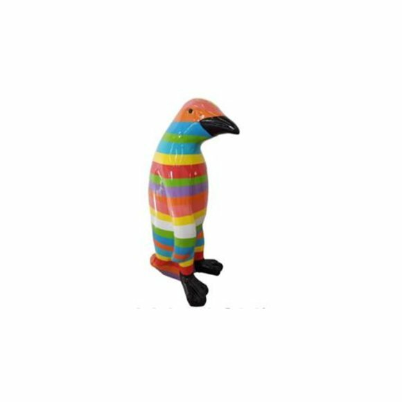 abstrakte pinguin figur figuren statuen moderne bunt bemalt neu 40cm