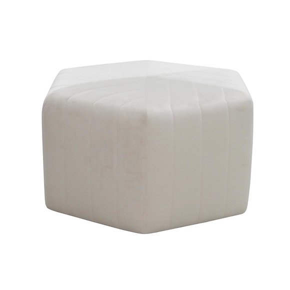 Stoff Fußhocker Ottomane Samt Sitzhocker Hocker Pouf Puff Sitzpouf Textil neu