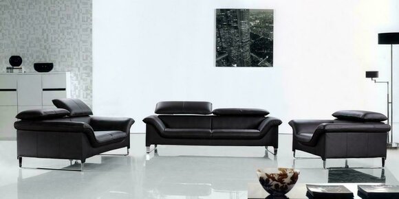 Relax Sofagarnitur 3+2+1 Sitzer Set Design Sofas Polster Leder Couchen