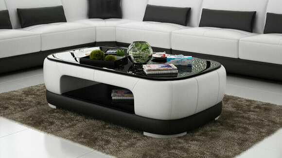 Kindersicher Glastisch Couchtisch Tisch Sofa Designer Tische Gepolstert