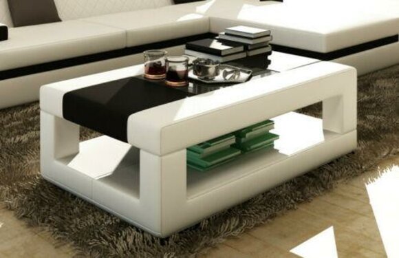 Ledertische Couchtische Tische Designer Glastisch Couchtisch Tisch Polster