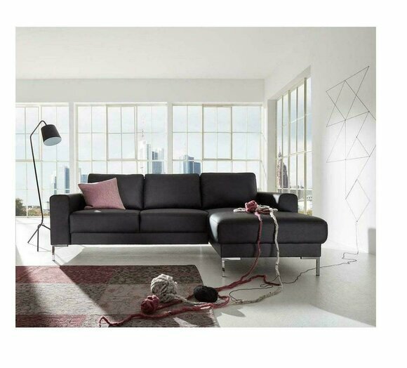 Leder L-Form Couch Wohnlandschaft Ecksofa Garnitur Design Modern Sofa
