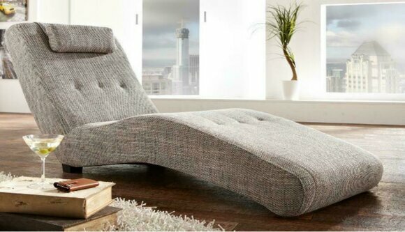 Chaiselongue Relaxliege Loungesofa Chesterfield Couch Sofa Liege Textil