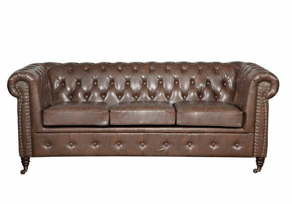 Chesterfield Sofagarnitur Sofa Couch Polster 3 2 Sitzer Leder Sofas Stoff Neu