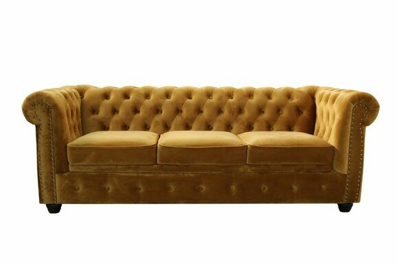 Chesterfield 3 Sitzer Sofa Büro Couch mit Bettfunktion Sofas Couchen Dreisitzer