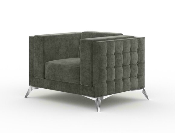 Chesterfield Sessel Couch 1 Sitzer Couchen Polster Neu Sofa Fernseh Textil