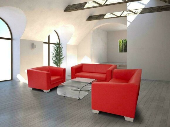 Sofagarnitur 3+2+1 Sitzer Set Design Sofas Polster Relax Leder Couchen