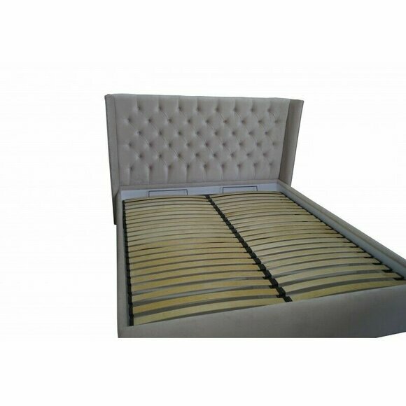 Chesterfield Bett Polster Doppel Hotel Deko Betten Schlafzimmer 180x200cm