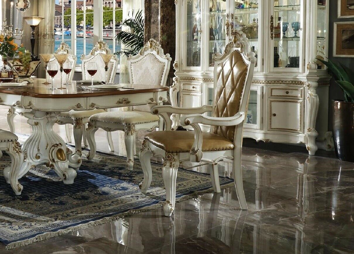 Esszimmer Stühle 1x Stuhl Deko Sessel Set Lounge Club mit Armlehnen Luxus