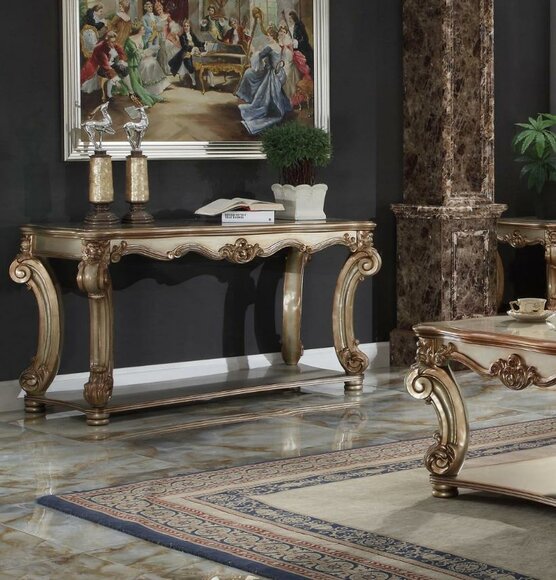 Barock Konsolentisch Anrichte Wandtisch Dielen Tisch Klassischer Holz