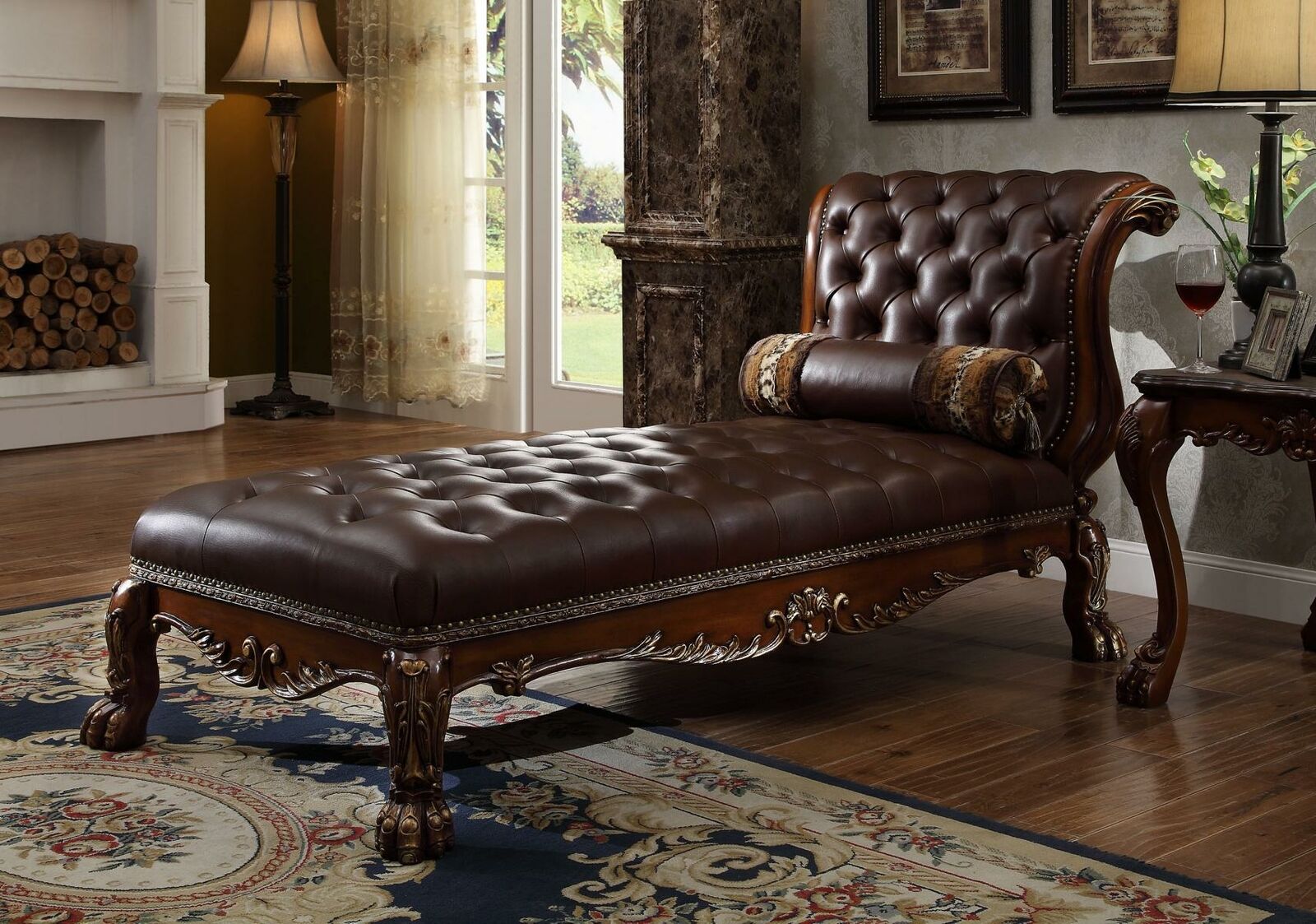 Chaiselongues Chesterfield Liege Ottomane Chaise Sofa Couch Chesterfield