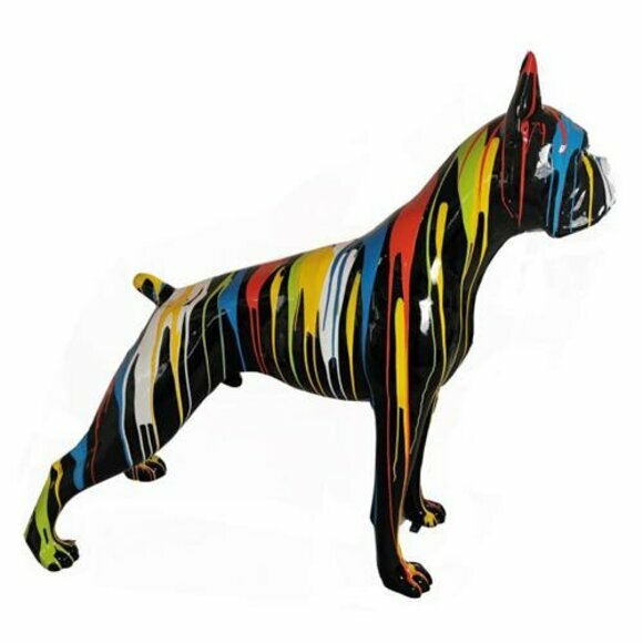 Moderne Figur Hund Kunststoff Skulptur Statuen Figuren Dekoration