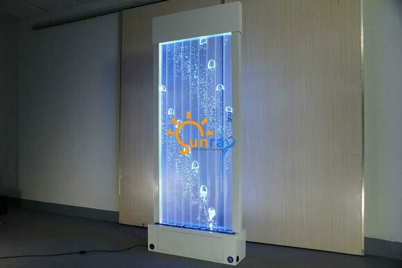 Trennwand Regal Schrank Wasserwand Säule Wände Waterwall LED