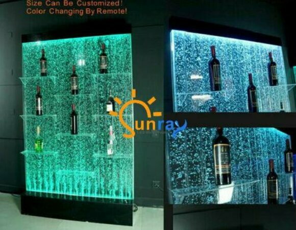 Theke Regale Designer | Led Wasser Wand