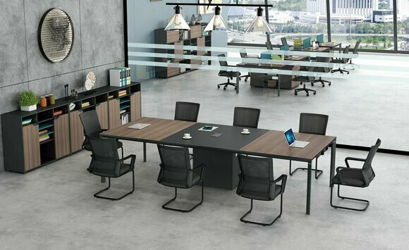 Konferenztisch Büro Kabelkanal Netzwerk Tische Besprechungstisch