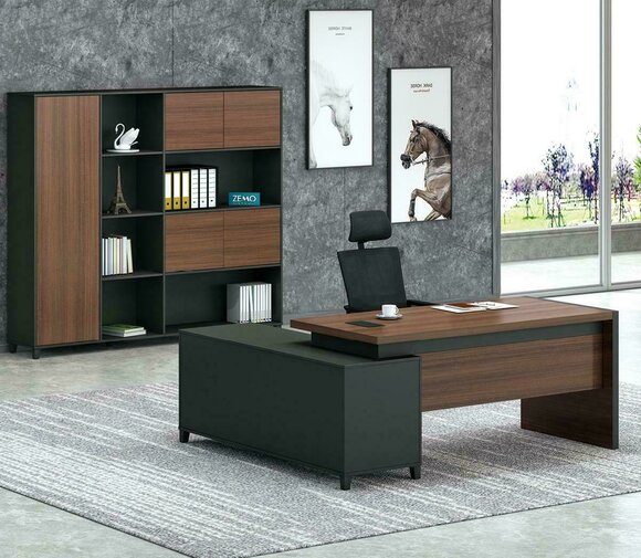 Schreibtische Chef Eckschreibtisch Büro Zimmer Möbel Design Praxis