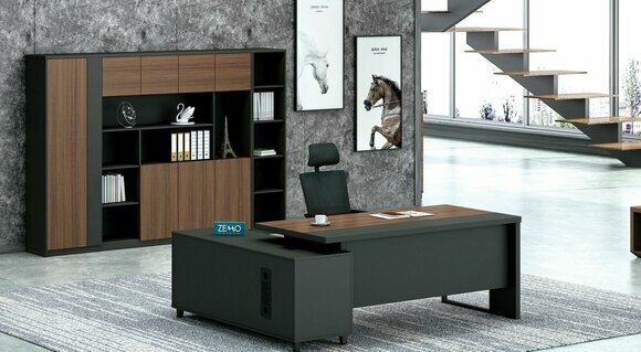 Eckschreibtisch Arbeits Schreib Büro Tisch Luxus Klasse Designer Möbel