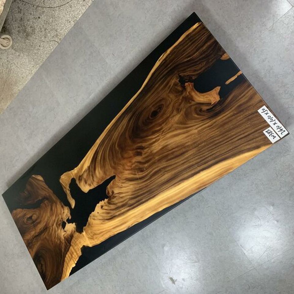 Epoxidharz Esstisch River Tisch Echtes Holz Massiv Deko Tische 240x100
