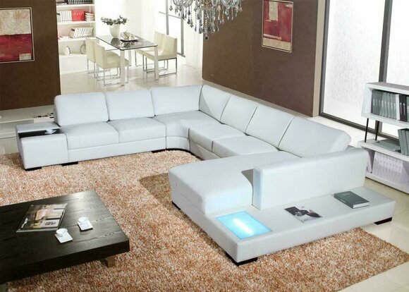 Eckgarnitur Wohnlandschaft U Form Sofa Eckcouch Ecksofa Couch Garnitur