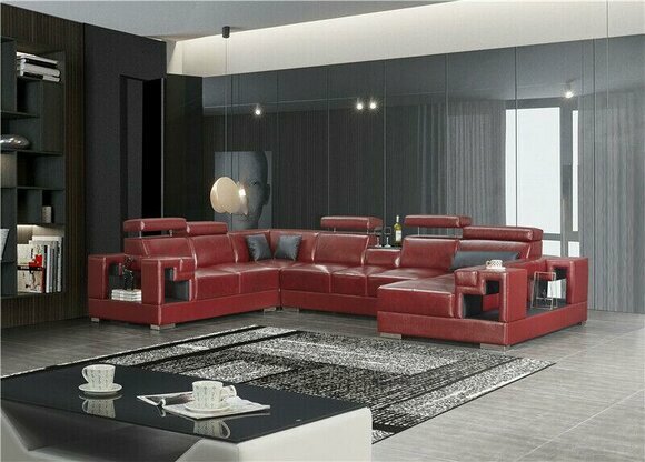 Wohnlandschaft Eckcouch Eckgarnitur Sofa Polster Eckcouch Couch