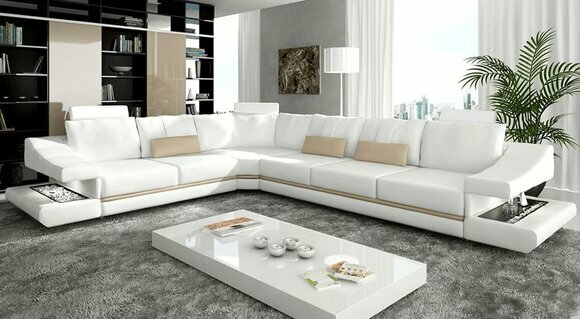 Ledersofa Ecksofa Couch Designer Polster Eckgarnitur Sofa Couchen Sofas