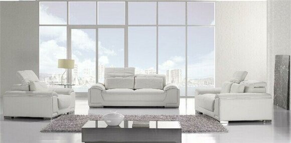 Design Couchen Sofas Polster 32 Sitzer Sofagarnitur Garnituren Set Leder Sofa