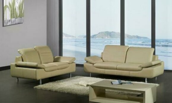 Couchen Sofagarnitur Ledersofa Sofa Sitzer Set Sofas Polster Couch 3tlg Sessel