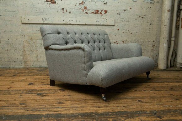 Sofa Original Polster Couch Microfaser Sofas Couchen Neu Webstoff Chesterfield