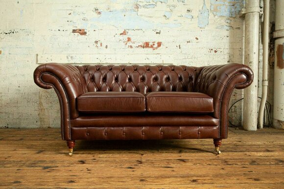 Chesterfield Sofa Zweisitzer Klassische Sofas Couch Ledersofa Couchen