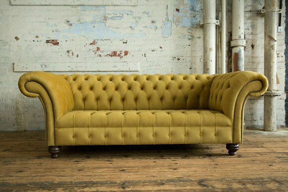 Textil Sofa 3 Sitzer Sofa Polster Sofas Design Luxus Couch Möbel Dreisitzer Neu