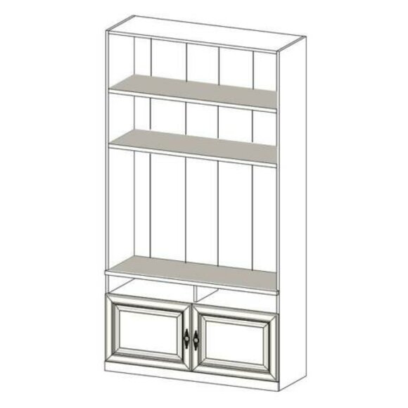 Amerkanische Stil System Möbel Wohnzimmer Büro Einrichtung Vitrine