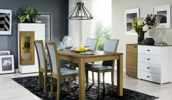 Set 6x Stühle Luxus Design Polster Massiv Holz Büro Office Esszimmer