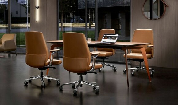 Büro Konferenztisch Tische Holz Esszimmer Besprechungs Tisch 220x102