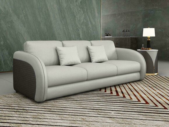 Dreisitzer Italienische Möbel Stil Sofa 3 Sitzer Modernes Sofa Ledersofa