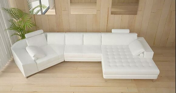 Ecksofa Ledersofa Design Sofa Ecksofa U Form Modernes Polster