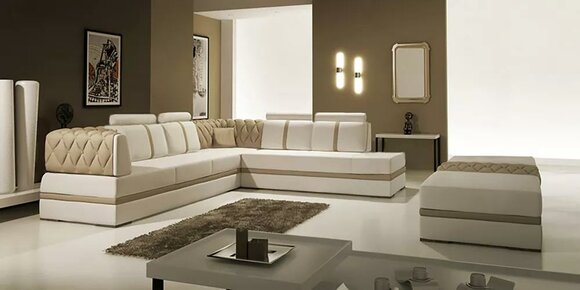 Ecksofa Ledersofa Design Sofa Ecksofa L Form Modernes Polster Wohnzimmer