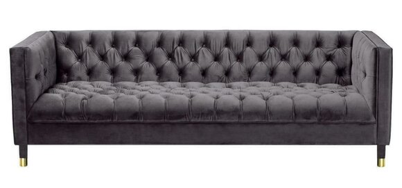 Anthrazit Chesterfield Sofa Kreative Möbel 4 sitzer Sofas Textil Stoff Couchen