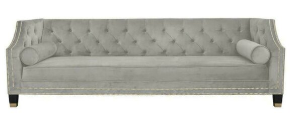 Dreisitzer Stoff Wohnzimmer Design Couchen Polster Sofa Sofas Chesterfield Neu