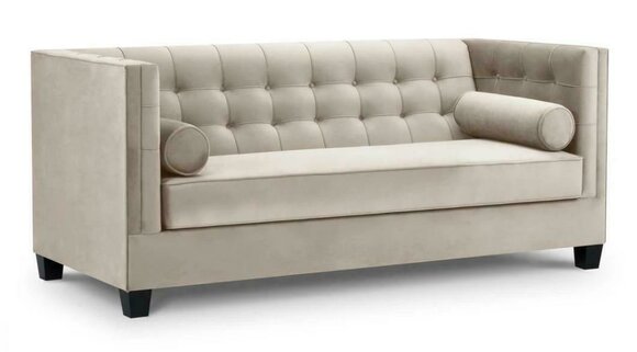 Chesterfield Sofa Couch Zweisitzer Stoff Couchen Sofas 2 Sitzer Bettfunktion Neu