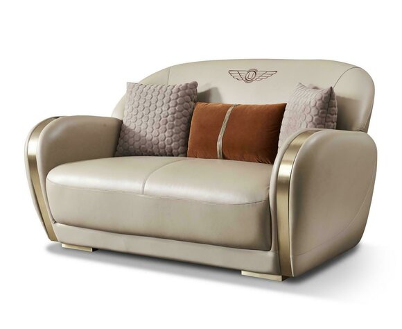 Couch Chesterfield Leder Textil Polster Sofa Couchen Sofas Designer Neu