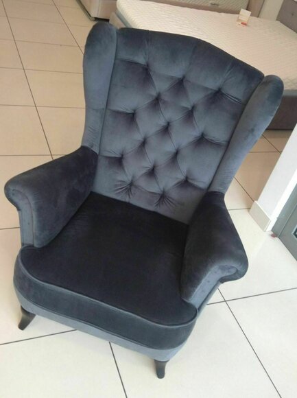 Ohrensessel Chesterfield Lehn Stühle Sessel 1 Sitzer Thron Stuhl Sitz Polster