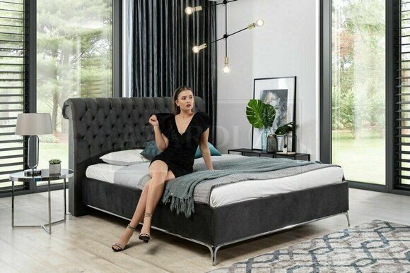 Bett Polster Design Luxus Doppel Hotel Betten Schlaf Zimmer Leder 140x200