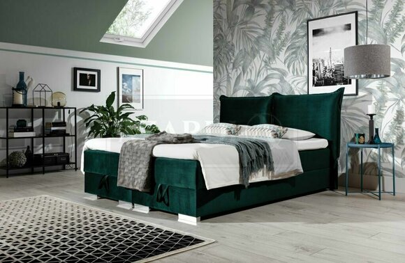 Boxspring Betten Bett Polster Kunstleder Designer Hotel Doppel Luxus