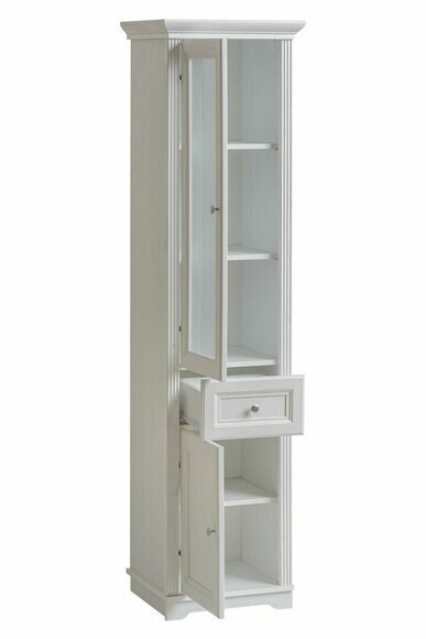 Hochschrank Badmöbel Unterschrank Hochschrank weiß Badschrank