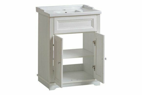 Badmöbel Antik Stil Becken Landhaus Badezimmer 60cm Waschbecken